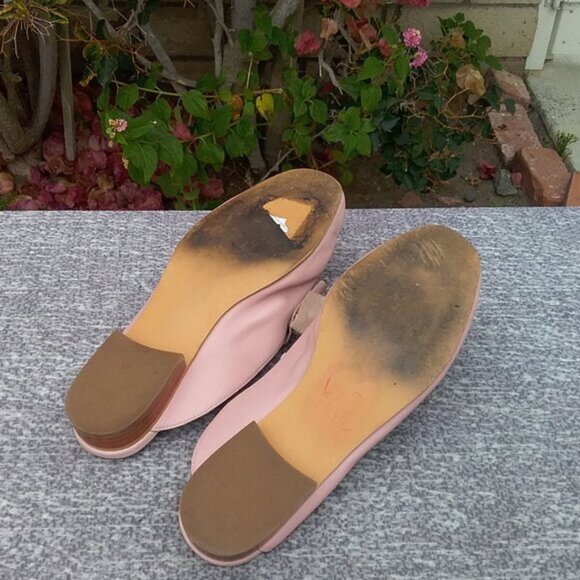Nordstroms BP Mules Pale Pink "Maddy" Bow Mules Slip-on Mules 9.5M - Picture 9 of 11